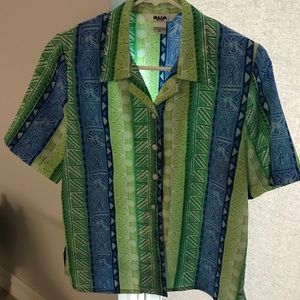 Vintage tropical blouse